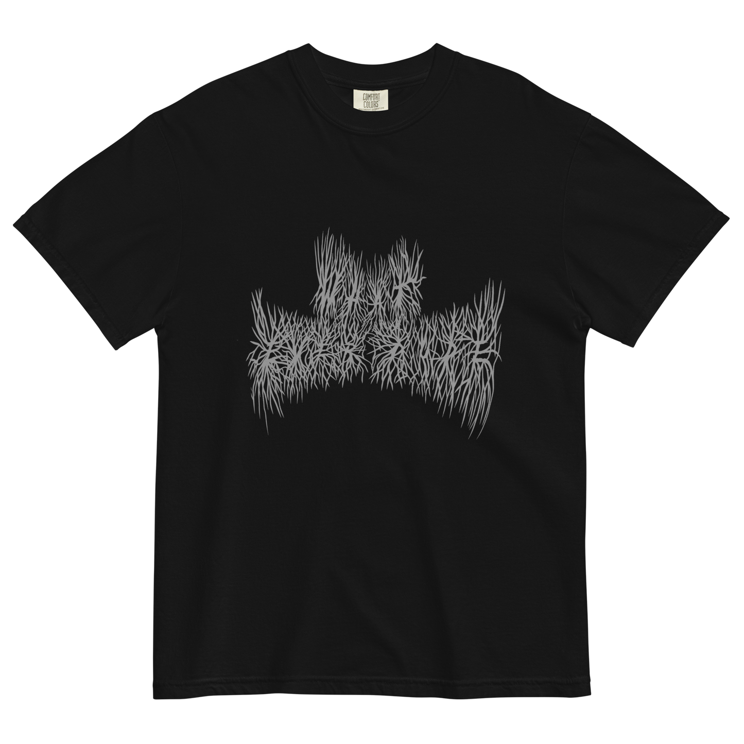 What Ever Dude Grey Metal Logo T-Shirt