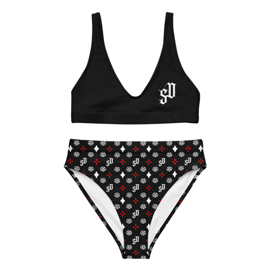 Stay Damier 2 Piece Bathing Suit