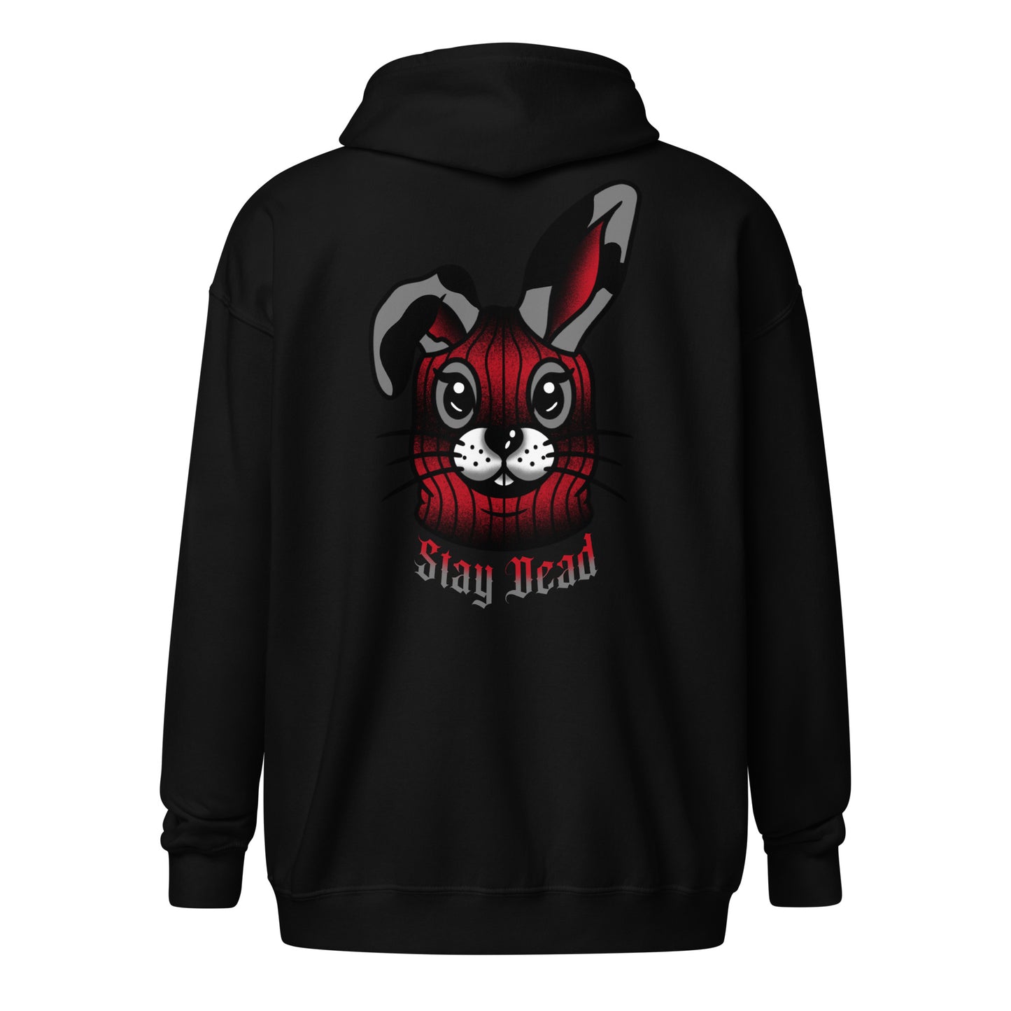 Ski Mask Bunny Zip Up Hoodie